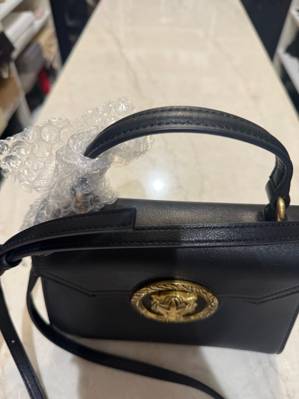 Just Cavalli gorgeous tiger logo crossbody top handle bag New - Picture 4 of 8